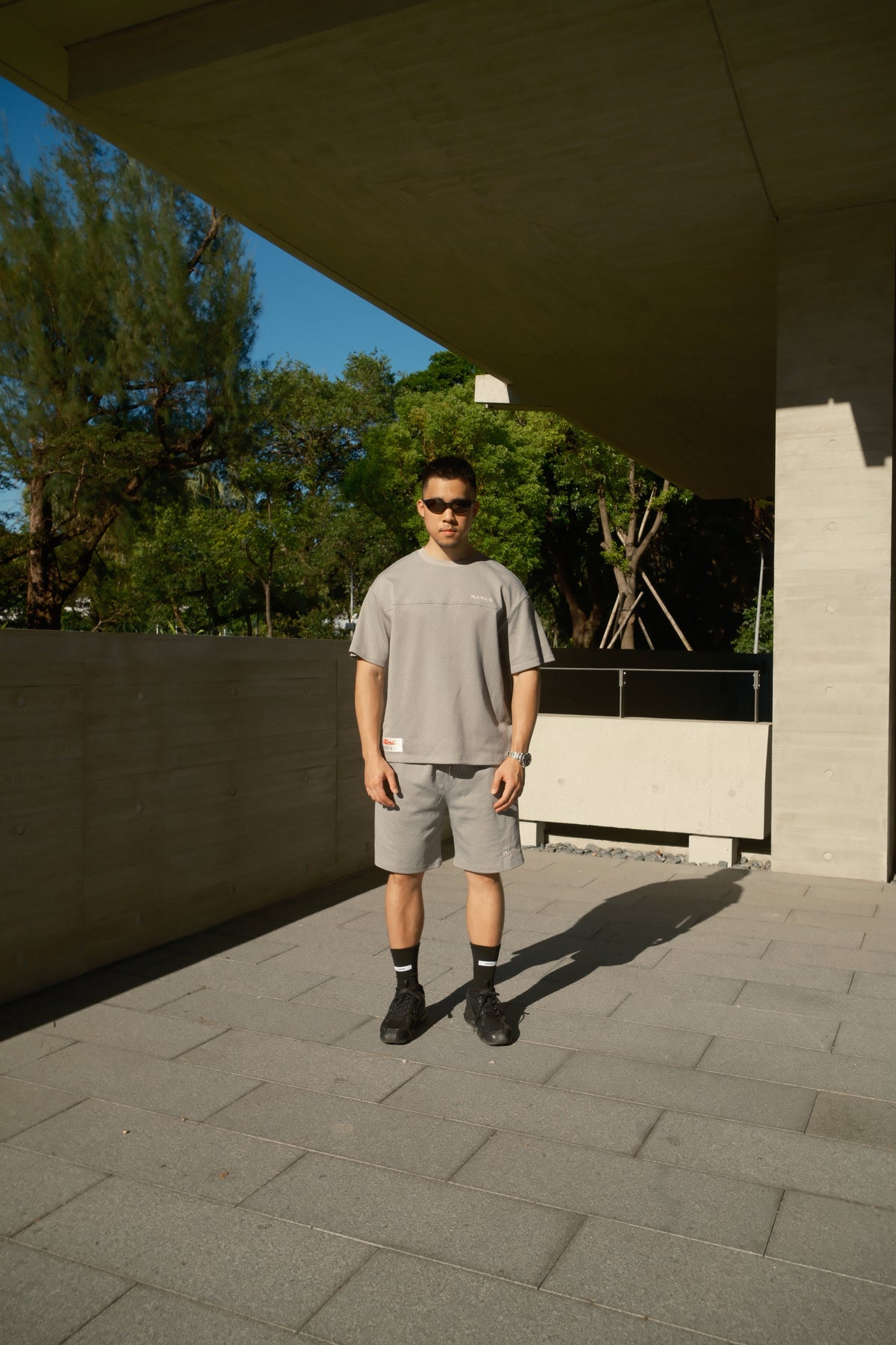 MESH T-SHIRT - Grey