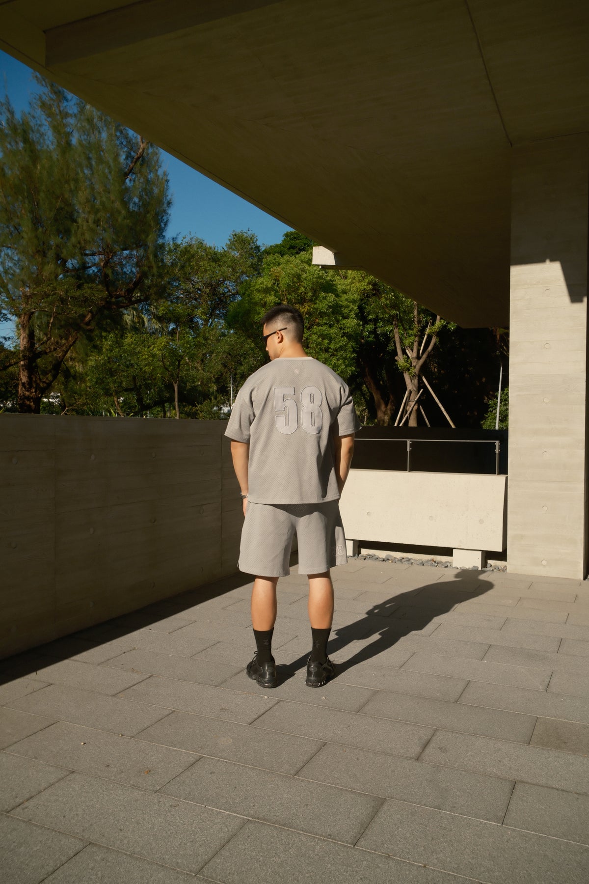 MESH T-SHIRT - Grey